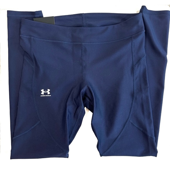 NEW Under Armour UA HG Authentics Heatgear Compression Leggings, Midnight Navy L - Picture 5 of 6